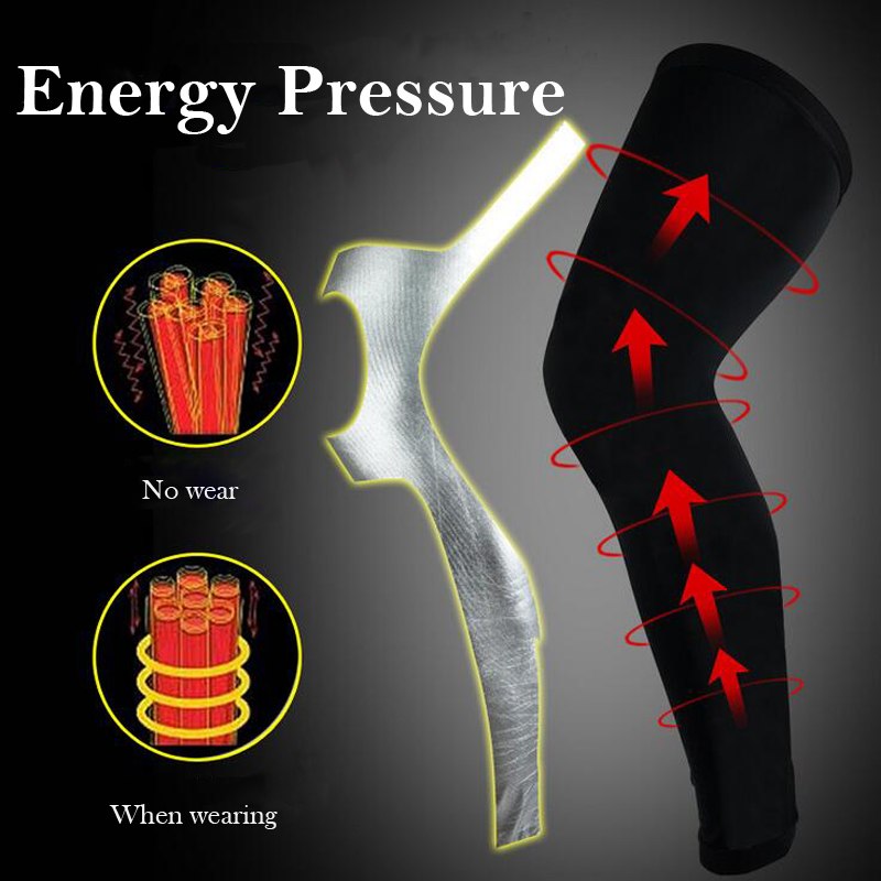 1Pc Unisex Compression Cycling Leg Warmer Leggings Running Tights Sport Leg Sleeve Soccer Basketball Knee Pad Football Shinguard - Active Health Gear