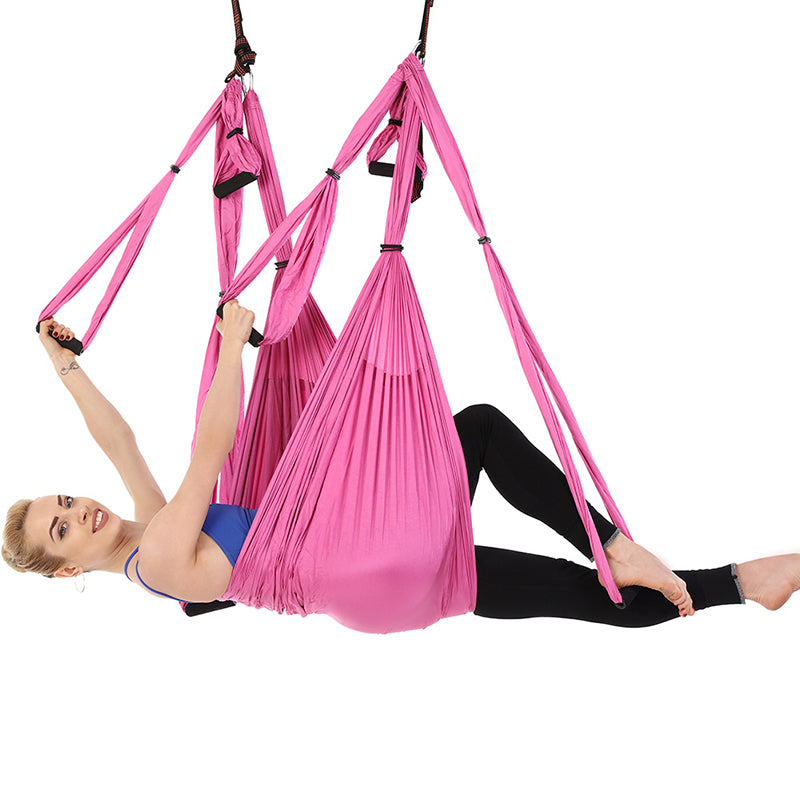 Yoga Auxiliary Stretch Belt Yoga Strap Hammock Swing Stretching Anti-gravity Inversion Exercises - Active Health Gear
