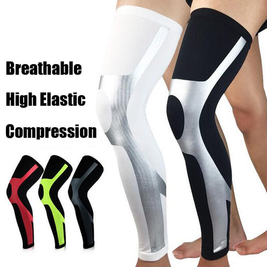1Pc Unisex Compression Cycling Leg Warmer Leggings Running Tights Sport Leg Sleeve Soccer Basketball Knee Pad Football Shinguard - Active Health Gear