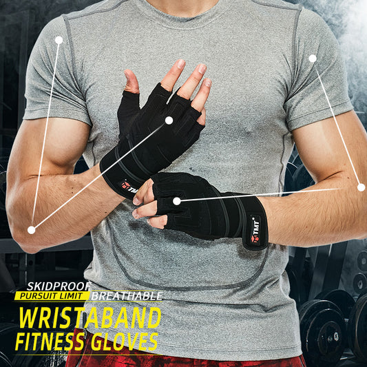 Gloves With Wrist Wrap Fitness Workout Wrist Wrap Men - Active Health Gear
