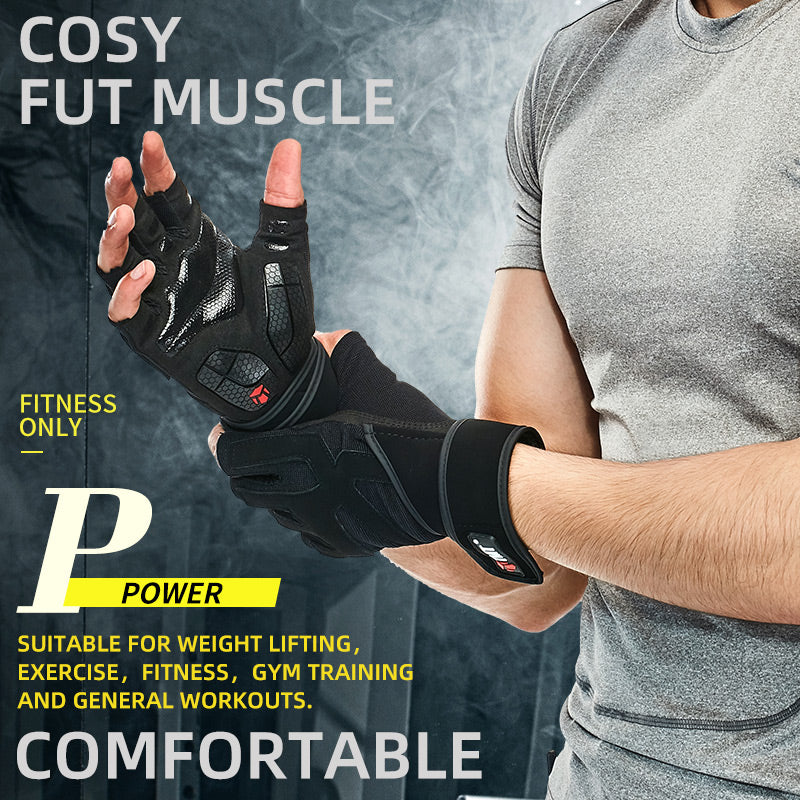 Gloves With Wrist Wrap Fitness Workout Wrist Wrap Men - Active Health Gear
