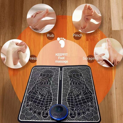 EMS Foot Massager Pad Portable Electric Muscle Stimulation Massage Mat Improve Blood Circulation Relief Pain Relax Feet - Active Health Gear