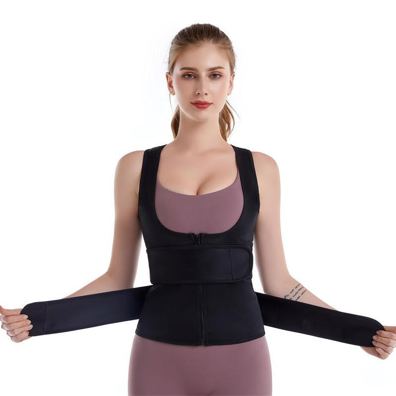 Neopren Waist Trainer For Women Workout Trimmer Belt Sauna Sweat Corset Cincher - Active Health Gear