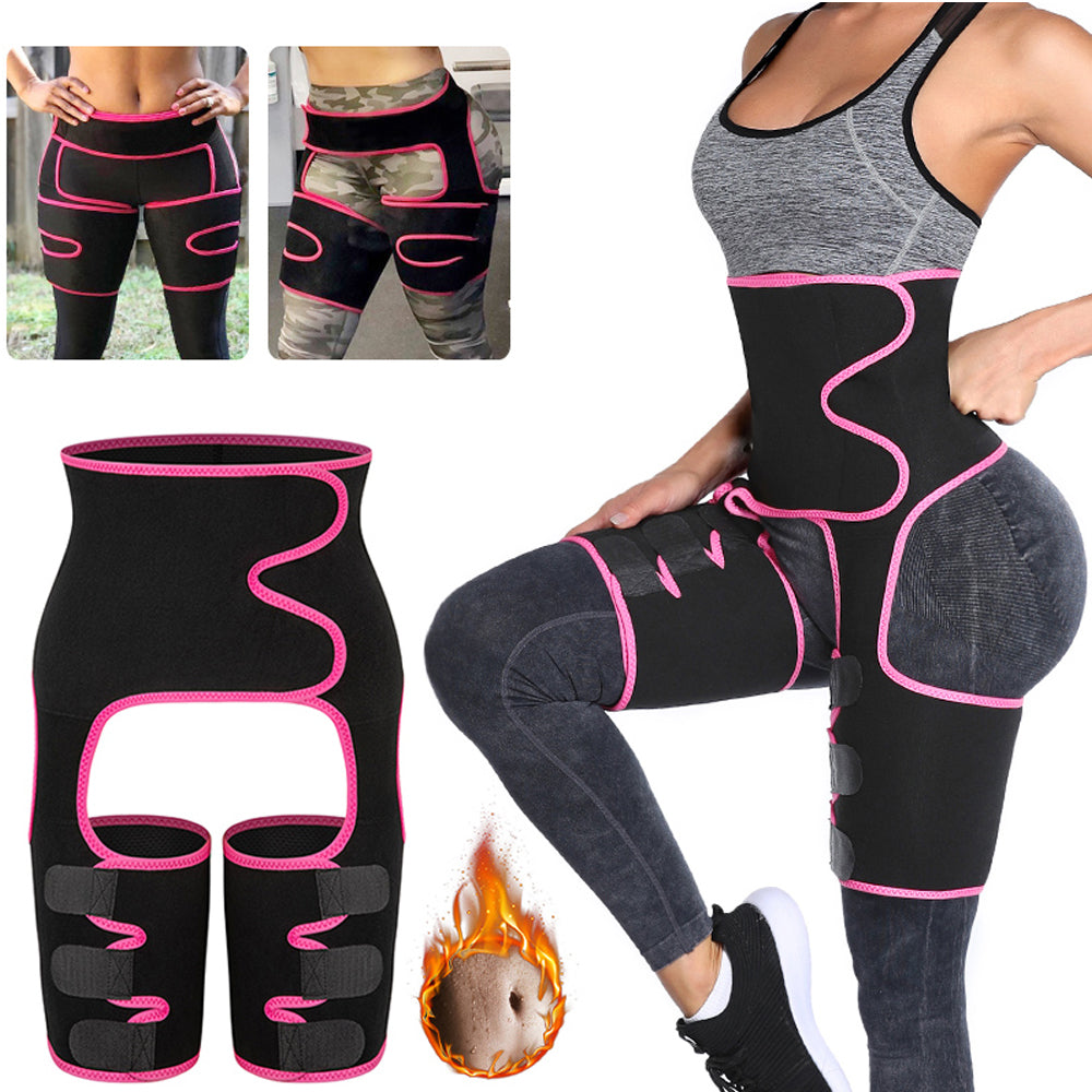 Sweat High Waist Thigh Trimmer Butt Lifter Shapewear Belt 3 In 1 Adjustable Belt - Active Health Gear