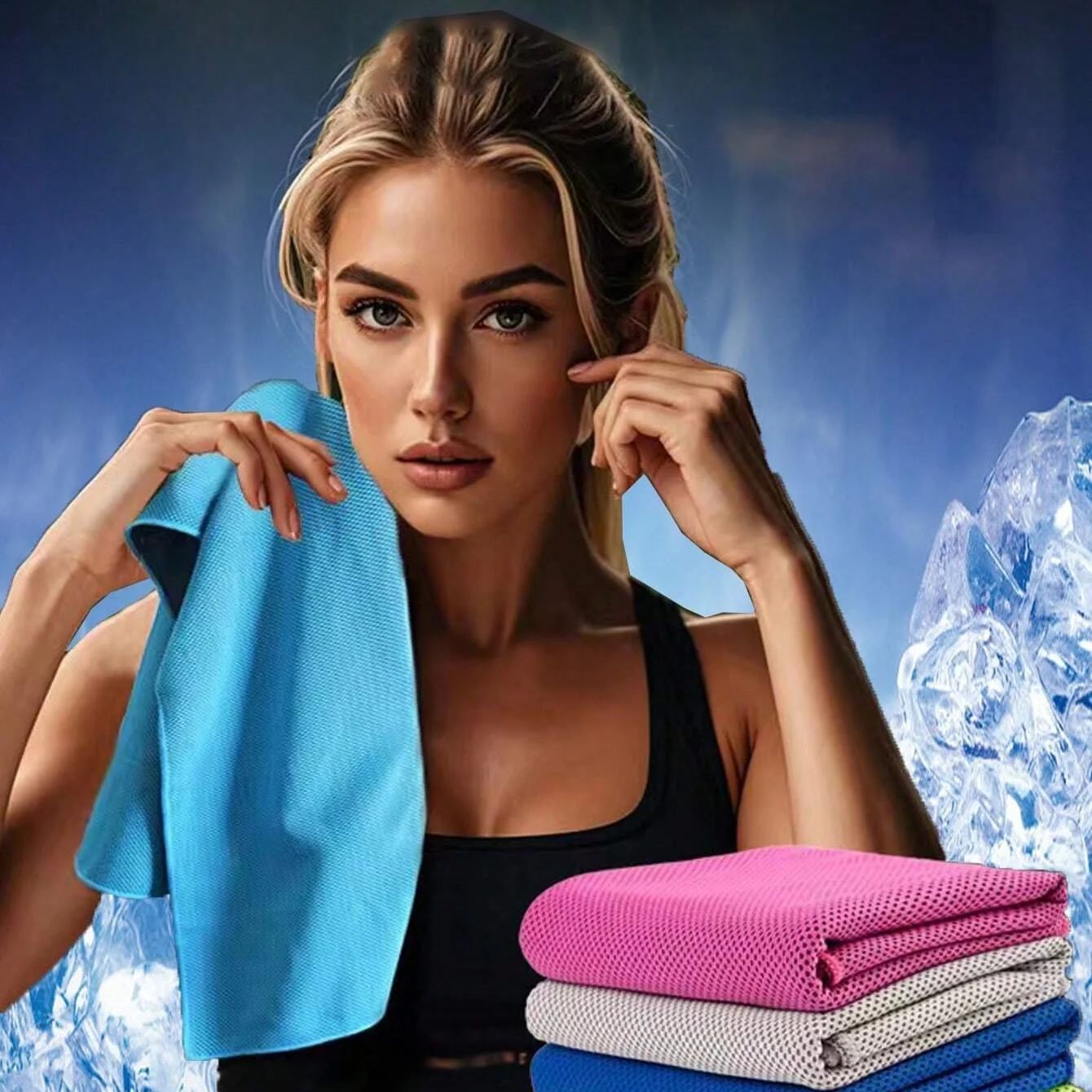 Sports Towel Physical Cooling Microfiber Instant Cool Ice Face Towels For Gym Swimming Yoga Running Cycling Quick Drying Towel - Active Health Gear