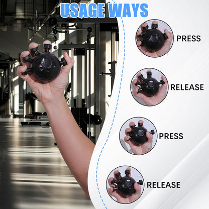Gym Finger Hand Strengthener Grip Adjustable Resistance Hand Balls Gripper Exerciser For Forearm Strength Climbing Training - Active Health Gear