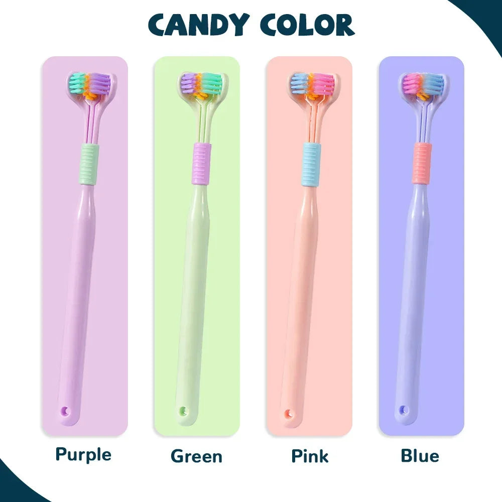 Three-Sided Toothbrush