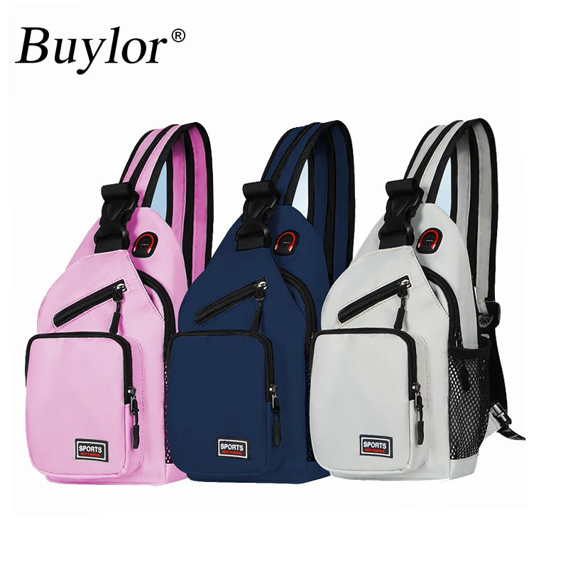 Unisex Casual Oxford Bucket Bag