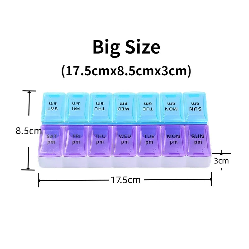 14-Grid Weekly Pill Organizer