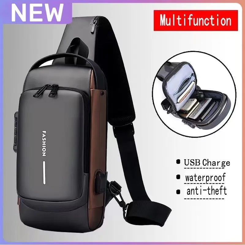 Multifunction Anti-theft USB Shoulder Bag