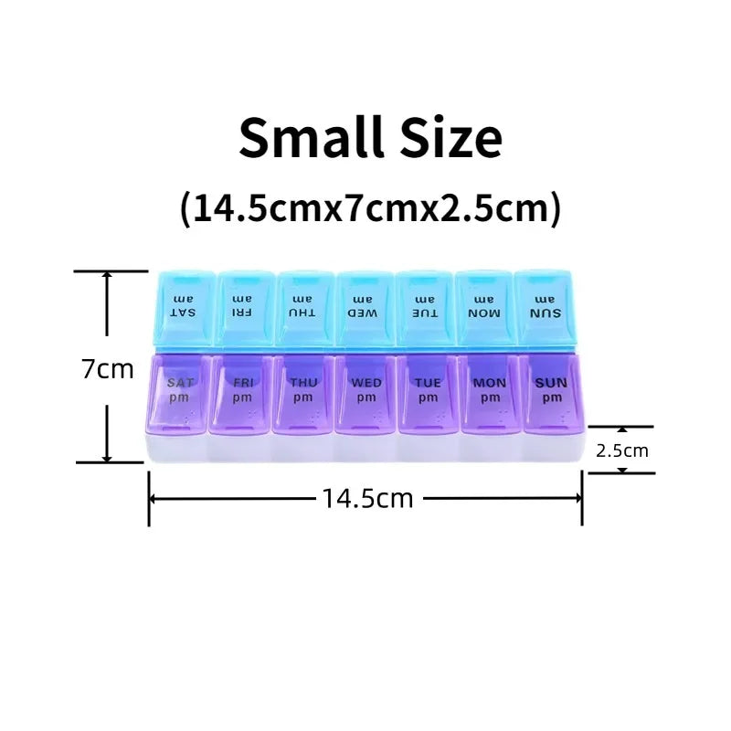 14-Grid Weekly Pill Organizer