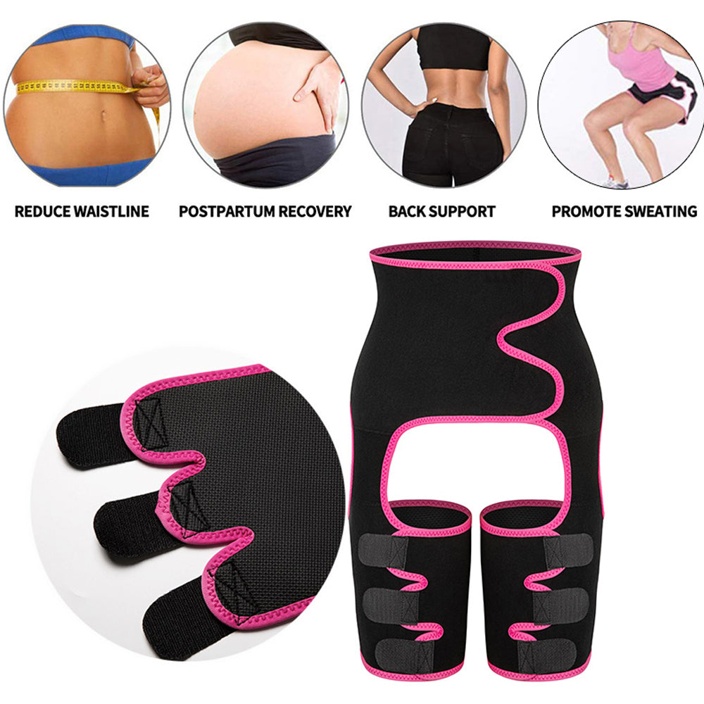 Sweat High Waist Thigh Trimmer Butt Lifter Shapewear Belt 3 In 1 Adjustable Belt - Active Health Gear